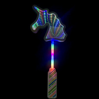 Bâton lumineux LED néon avec poignée arc-en-ciel, figurines dauphin, extraterrestre, dinosaure, nouveautés pour fêtes d'enfants, décorations de Noël