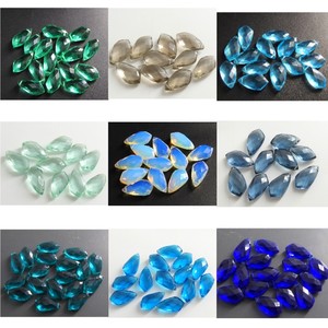 Perle en forme de cerf-volant en quartz bleu topaze facetté 15X8MM, pierre lâche en forme de goutte, paire de boucles d'oreilles, fournitures pour grossistes - Product Image 6