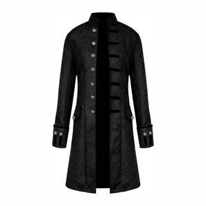 Manteau coupe-vent pour homme, veste longue en cuir à capuche, veste de moto en cuir pour homme, veste de mode coréenne d'hiver - Product Image 4