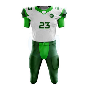 เครื่องแบบฟุตบอลอเมริกันโพลีเอสเตอร์100% คุณภาพสูงและราคาถูกพร้อมแขนสั้นระบายอากาศขนาดใหญ่พิเศษ - Product Image 1