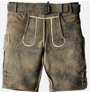 Short bavarois Ledhosen Oktoberfest Lederhosen pour hommes Design personnalisé Dernier pantalon bavarois allemand - Product Image 6