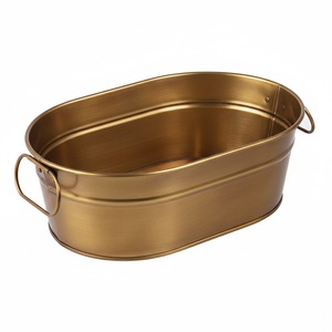 Hielera para Vino en Oferta, Cubitera de Metal Blanca para Champán con Asa de Metal para Bar en Casa y Fiestas Nocturnas - Product Image 5