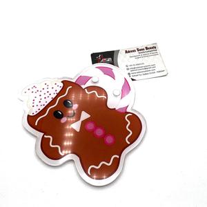 Tuile à cils en acrylique de Noël au pain d'épices, impression de logo personnalisée, tuile de beauté, service OEM, vente en gros - Product Image 1