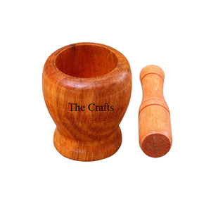 Derniers modèles d'ustensiles de cuisine en bois Morter et pilon pour le broyage et le broyage des épices et des herbes médicinales - Product Image 3