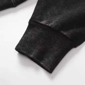 ผู้ผลิต OEM เสื้อฮู้ดดี้ทรงโอเวอร์ไซส์ ล้างสีแบบแอซิด คุณภาพสูง ผ้าฝ้าย 100% ล้างแบบวินเทจ สำหรับฤดูหนาว เสื้อฮู้ดดี้ผู้ชาย เสื้อฮู้ดดี้ชาย - Product Image 5