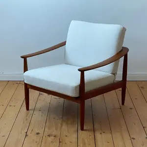 Sofás de jardín Sillón Silla de madera Muebles de jardín al aire libre-Larisa - Product Image 1