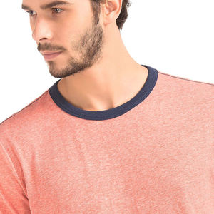 Gran oferta de camisetas de manga corta personalizadas Tri Blend para hombre 50% poliéster 25% algodón 25% camiseta con logotipo - Product Image 6