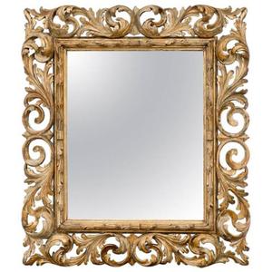Antique Design Wooden <b>Mirror</b> Frame with Intricate Detailing for <b>Vintage</b>-inspired Home Decor Available at Wholesale Rate - Product Image 1