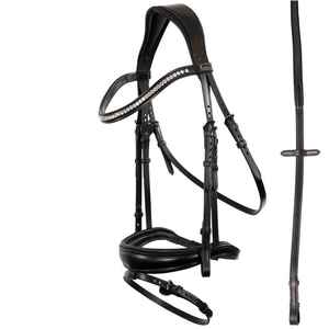 Venta al por mayor Brida de caballo pedido a granel FABRICANTE DE Brida de caballo CABALLO BRIDLE DE JUMPING DE CUERO - Product Image 1