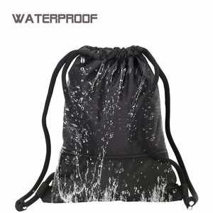 Custom Nylon <b>Drawstring</b> Gym <b>Bag</b> for Men – <b>Waterproof</b> Lightweight Foldable Sack Pack Sports <b>Bag</b> Low Price Wholesale - Product Image 2