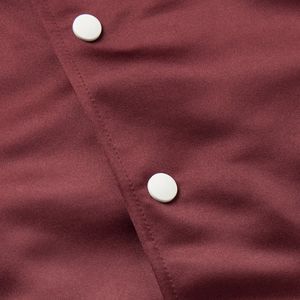 Vêtements d'extérieur décontractés à manches longues pour hommes Blouson aviateur d'hiver et d'automne avec col côtelé zippé et poignets à motif solide Vente en gros à la mode - Product Image 5