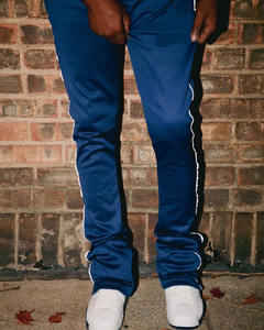 Conjuntos de trajes apilados con logotipo personalizado para hombre, trajes para el sudor, pantalones apilados de invierno de dos piezas, chándales con capucha - Product Image 2