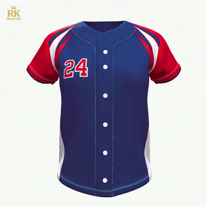 Camiseta de Béisbol Personalizada, Uniformes de Béisbol Sublimados para Equipos, Camiseta de Béisbol para Adultos - Product Image 1