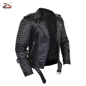 Veste en cuir de style européen pour hommes personnalisable OEM veste de motard motard d'hiver de grande taille respirante nouveau Pakistan - Product Image 4
