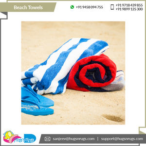 100% serviettes de plage teintes en fil de qualité standard en coton du principal fabricant et fournisseur indien - Product Image 4