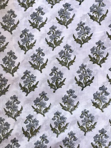 Matière première de tissu de coton 100% imprimé par bloc de main pour la robe légère par la cour au fournisseur de taux d'usine - Product Image 4