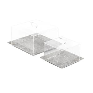 Plateau à Chocolat Couleur Or Look Fantaisie Ensemble de 2 Forme Rectangulaire Brillant Poli À La Main Dessert & Dates Plateau de Service - Product Image 6