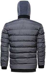 Chaqueta Bomber Acolchada de Lona Unisex para Hombre, de Invierno, de Alta Calidad, Impermeable, Anti-UV, Rellena de Algodón, con Logotipo Frontal y Forro de Seda, al por Mayor - Product Image 2