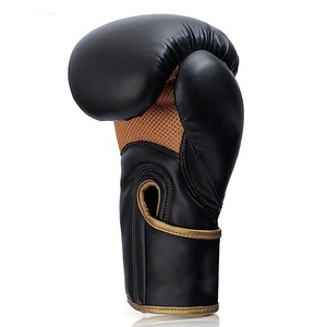 Haga su propia marca con la fabricación profesional de Rukhmal Sports Guantes de boxeo negros de cuero de vaca personalizados para hombres - Product Image 2