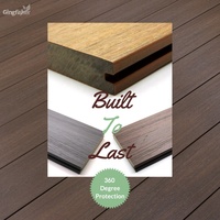 Techniques brossées de planche de terrasse en bois composite en plastique antidérapant pour l'extérieur moderne pour l'application de piscine