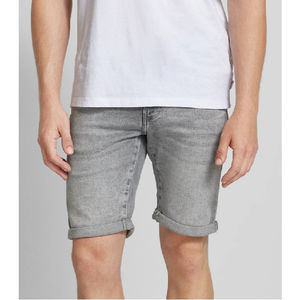 Pantalones cortos de mezclilla lavados con ácido para hombre Y2k Baggy Jeans Jorts OEM con servicio nuevo diseño 2025 pantalones cortos de mezclilla holgados personalizados para hombre Vintage - Product Image 1