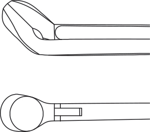 คีมหนีบจับจระเข้ทำจากสเตนเลสสตีลขนาด6.5นิ้วของเยอรมันอุปกรณ์สำหรับผ่าตัดแบบแมนนวล - Product Image 3