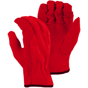 Gants de construction de sécurité réfléchissants confortables Protection des bras des mains souples Grain de chèvre vache cuir fendu conducteurs anti-coupure - Product Image 3