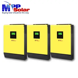 HV V2 inverter tenaga surya MPP hibrida, pengisi daya matahari 80A 3 fase 5048 v bentuk paralel 3 pc hybrid V2 230v 400v