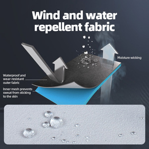 Veste coupe-vent imperméable et coupe-vent personnalisée d'extérieur pour hommes coupe-vent à capuche sport décontracté vente de gros - Product Image 4