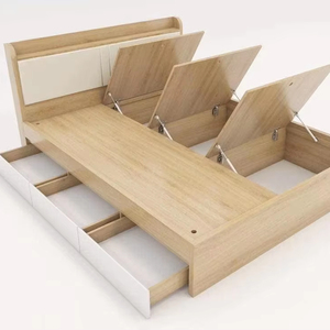 Cama de almacenamiento de madera de alta calidad-Marco duradero, varios tamaños, organizador de espacio inteligente, hecho en Vietnam - Product Image 1