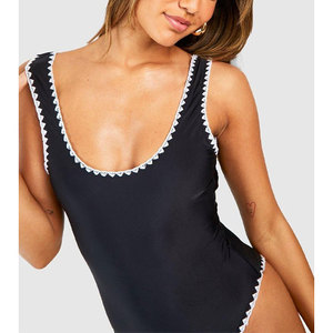 Traje de Baño Deportivo Casual para Mujer, Bikini de Spandex/Nailon, Transpirable, de Secado Rápido, Ropa de Playa en Oferta, Opciones de Tallas Grandes Disponibles - Product Image 4