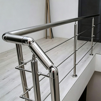 Coude de balustrade en acier inoxydable à 90 degrés pour balcon, connecteur de tube de balustrade, raccord de coude pour tube rond d'escalier