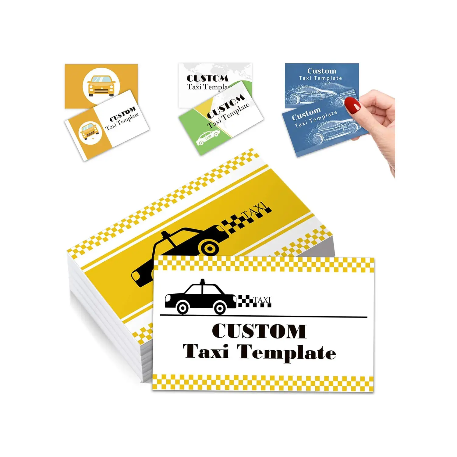 Taxi Template Craft Your Image Personalized Business Cards With Logo And Photo Features Custom Business Cards