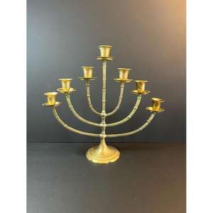 Candelabro de Latón de 5 Brazos de Alta Calidad, Decoración de Mesa para Bodas y Fiestas, Candelabro de Lujo para Velas, Menorá, Decoración Moderna - Product Image 2