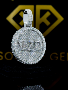 Colgante Hip Hop con Letra Personalizada, Colgante con Número Hip Hop para Hombre, Colgante de Moissanita, Joyería Hip Hop Ice Out - Product Image 4