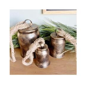 High-quality Luxury Antique Design Handcrafted Brass <b>Cow</b> <b>Bells</b> Rustic Finished Loud Tone Durable Outdoor Structure - Product Image 1