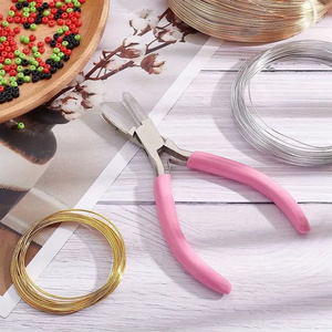 Juegos de herramientas de joyería Cortadores de alambre Alicates de bucle para hacer y reparar Mango de agarre cómodo Artesanía con bolsa de fácil transporte Logotipo OEM - Product Image 6