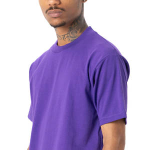 T-shirt en coton à épaules tombantes de coupe ample personnalisé T-shirt surdimensionné de poids lourd décontracté coupe ample avec T-shirt à épaules tombantes - Product Image 3