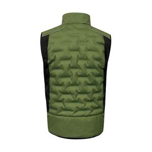 Plus Size Puffer Vest 100% Polyester Veste sans manches en gros décontracté Logo personnalisé hommes Zipper Plus Size Puffer Vest Gilets - Product Image 2