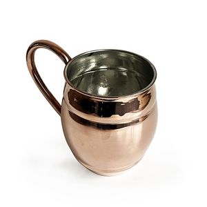 Tasse en cuivre turc Grande tasse en verre martelé Ayran Design authentique Couleur cuivre 500 ml / 16.9 oz Design authentique fait à la main - Product Image 4