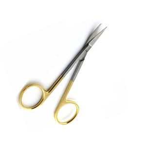 Iris <strong>Scissors</strong> <strong>Tc</strong> 11.5 Cm Curved Straight Dental Surgical Suturing <strong>Dissecting</strong> <strong>Scissors</strong> Tissue Operating - Product Image 4