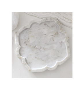 ถาดเสิร์ฟหินอ่อนถาดหินอ่อนสีขาวสำหรับตกแต่งโรงแรม - Product Image 6