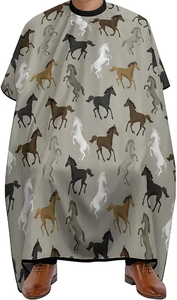 Cape de barbier de salon de coiffure en polyester antistatique professionnel de haute qualité avec cou en silicone couleur et logo personnalisés - Product Image 2