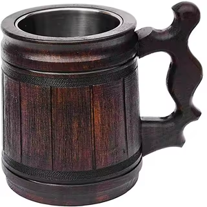 แก้วมักทำจากไม้ผสมมอสโกทำจากโลหะเคลือบเงาด้วยงานฝีมือรูปพระจันทร์เสี้ยว - Product Image 5