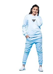 Logo personnalisé, sublimation unie, broderie et impression de vêtements vierges, sweatshirt, pull à col rond décontracté pour femmes, pull surdimensionné - Product Image 2