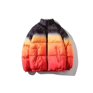 Qualité supérieure coupe ample partout Dip Dye dégradé imprimé hommes hiver chaud doudoune personnalisée en différentes couleurs - Product Image 4