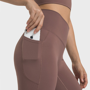La mejor calidad Butt Lift Mujeres Yoga Pantalones Leggings con agujeros Seamless Crossover Cintura Yoga Leggings - Product Image 2