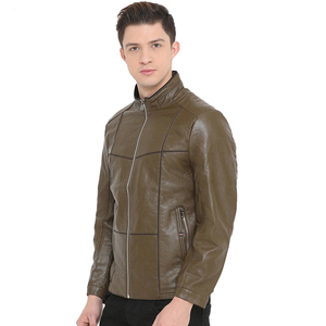 Veste en cuir véritable légère et élégante pour homme à prix avantageux, vente chaude, bonne qualité, confortable, imperméable, réversible - Product Image 3
