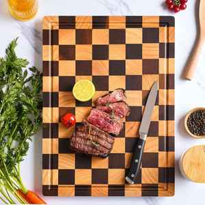 Planche à découper et plateau de service en bois - Durable, lavable au lave-vaisselle - Product Image 2