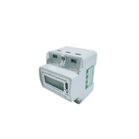Compteur d'énergie intelligent prépayé monophasé sur rail DIN, communication LoRaWAN, lecture à distance, affichage analogique et numérique, classe 1